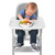 OXO Tot Stick and Stay Suction Plate grey front view