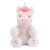 GUND Alora Unicorn ABC 123 interactive toy showing rainbow mane