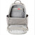 Skip Hop Skyler Backpack Shiny Grey - worn as backpack