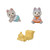 Sylvanian Families Husky Twins Amber and Jeremy with pushcart