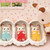 Triplets Care Set Chocolate Rabbit triplet figures close-up