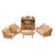 Sylvanian Families Comfy Living Room Set sofa and armchairs close-up