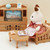 Sylvanian Families Comfy Living Room Set full room layout side view