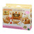 Sylvanian Families Comfy Living Room Set with plush sofa, armchairs, TV and snack table