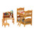 Sylvanian Families Children's Bedroom Set wardrobe and beds side view