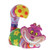 Disney by Britto mini Cheshire Cat figurine in vibrant pink, yellow and green with polka dots and heart patterns