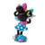 Disney by Britto Minnie Mouse Arms Up Figurine side view, stone resin with Romero Britto geometric art detail
