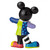 Disney Britto 90th Anniversary Mickey with Bling figurine side view, glittery bold Britto detail