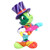 Disney Britto Mini Jiminy Cricket Figurine in vibrant purple, green, pink and turquoise with signature colourful patterns