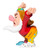 Disney Britto Grumpy Dwarf mini figurine side view, rich purple Britto palette