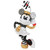 Disney Britto Minnie Mouse large figurine in black, white and gold with polka dots and geometric patterns