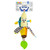 Lamaze Bea the Banana soft plush toy with yellow body, colourful patterned peel, black and white striped arms, and clip
