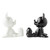 Disney Black and White Mickey Mouse Salt and Pepper Shaker Set monochrome design