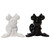 Disney Minnie Mouse Salt Pepper Set black white pair styled kitchen display