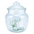 Disney Winnie the Pooh Hunny Pot Glass Storage Jar front view with Pooh character artwork