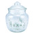 Disney Winnie the Pooh Hunny Pot Glass Jar side view showing character design and lid