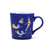 Disney Peter Pan 325ml blue ceramic mug featuring flying characters in yellow and light blue illustrations with stars