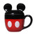 Disney Mickey Mouse Shaped Mug and Lid - front character view