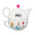 Disney Alice in Wonderland tea cup with matching teapot side view