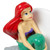 Ariel figurine rear view with Dream Big inscription
