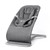 Ergobaby Evolve 3-in-1 baby bouncer in charcoal grey fabric with padded seat inserts and adjustable harness straps