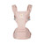 Ergobaby Alta hip seat baby carrier in pink quartz with textured fabric, padded shoulder straps and grey buckles