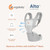 Ergobaby Alta Hip Seat Baby Carrier Midnight Blue front carry position
