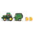 SIKU John Deere Tractor with Round Baler die-cast 1:87 - overhead view showing full farm set layout