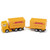 SIKU DHL box truck front three-quarter view showing yellow cab with DHL logo