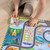 Race Around the World Floor Puzzle assembled with toy car on track