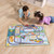 Race Around the World Puzzle assembled showing Americas section of world map