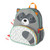 Skip Hop Zoo Raccoon Backpack side view showing mesh bottle pocket and strap