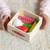 Produce Food Group set wooden apple and banana fruit pieces in bright colours