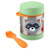 Skip Hop Zoo Raccoon Food Jar open showing wide-mouth stainless interior