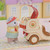 Sylvanian Families Hamburger Stand with figure serving play scene