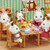 Chocolate Rabbit Family father and mother figures in character outfits