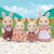 Milk Rabbit Family parents and children figures with character outfits