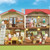 Sylvanian Families figures enjoying life in Red Roof Country Home