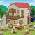 Red Roof Country Home with Attic all rooms open top-down view
