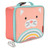 Skip Hop Zoo Cat Lunch Bag open showing insulated lining