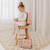Skip Hop Zoo Cat PP Straw Bottle toddler holding at kindy