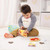 Melissa and Doug What's For Lunch set close-up of detailed wooden food pieces