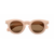 BEABA baby sunglasses in blush pink with round brown lenses and thick matte frame for infants 9-24 months