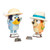 Bluey S11 Figure 2 Pack - On Holiday | Peekaboo Baby
