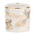 Disney Baby Simba ceramic money bank in white with gold text 'life is an ADVENTURE' and character illustrations