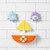 Skip Hop Zoo Tip Spin Boat bath time toddler playing in tub