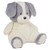 GUND Snuggly Grey Puppy large showing embroidered face and nose close-up