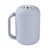 BEABA grey silicone head rinser cup with ventilated lid and handle on white background