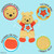 Winnie The Pooh Sensory Blanket With Crinkle and Teether - front view | Peekaboobaby