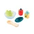 Skip Hop Tub to Table Salad Set scooping and pouring water in bath